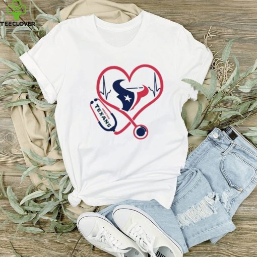 Stethoscope Heartbeat Nurse Symbol Houston Texans Shirt