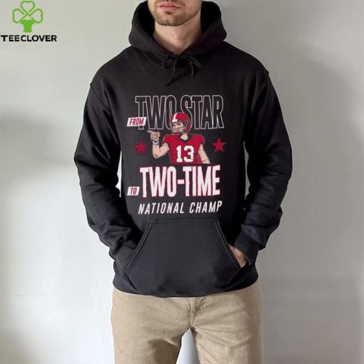 Stetson Bennett Georgia Bulldogs From Two Star To Two time National Champions Shirt