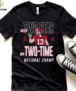 Stetson Bennett Georgia Bulldogs From Two Star To Two time National Champions Shirt