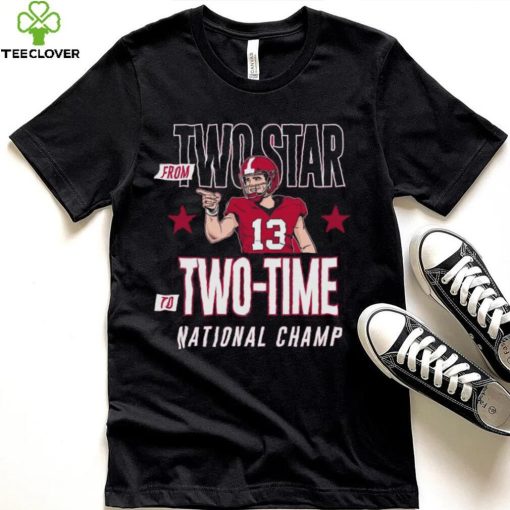 Stetson Bennett Georgia Bulldogs From Two Star To Two time National Champions Shirt