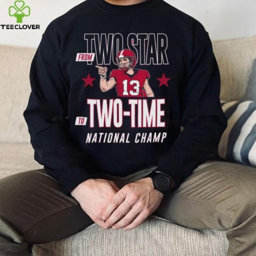 Stetson Bennett Georgia Bulldogs From Two Star To Two time National Champions Shirt
