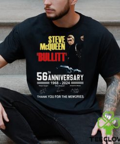 Steve McQueen Bullitt 56th Anniversary 1968 – 2024 Thank You For The Memories T Shirt