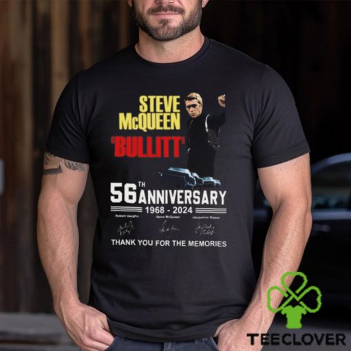 Steve McQueen Bullitt 56th Anniversary 1968 – 2024 Thank You For The Memories T Shirt