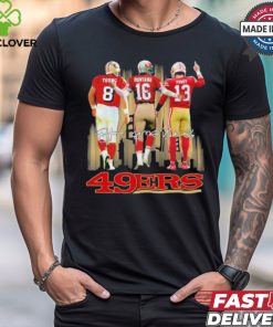 Steve Young, Joe Montana And Brock Purdy San Francisco 49ers Skyline Signatures Shirt