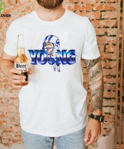 Steve Young big head 90’s sports style caricature funny shirt