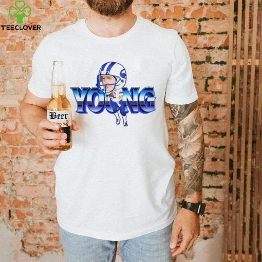 Steve Young big head 90’s sports style caricature funny shirt