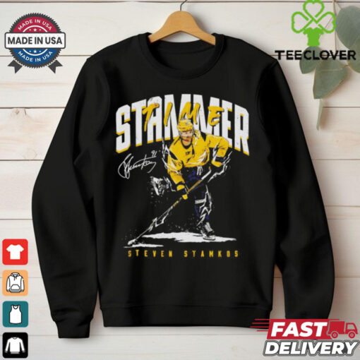 Steven Stamkos Nashville Predators NHL hockey stammer time signature vintage shirt