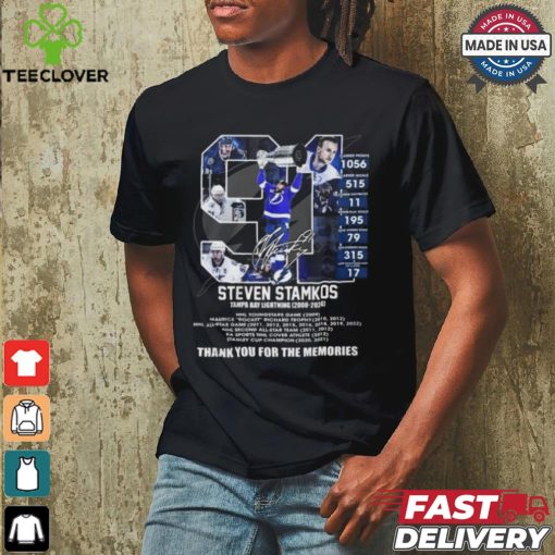 Steven Stamkos Tampa Bay Lightning 2008 2024 Thank You For The Memories T Shirt