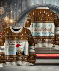 Stevie Nicks All I Want For Christmas Ugly Sweater