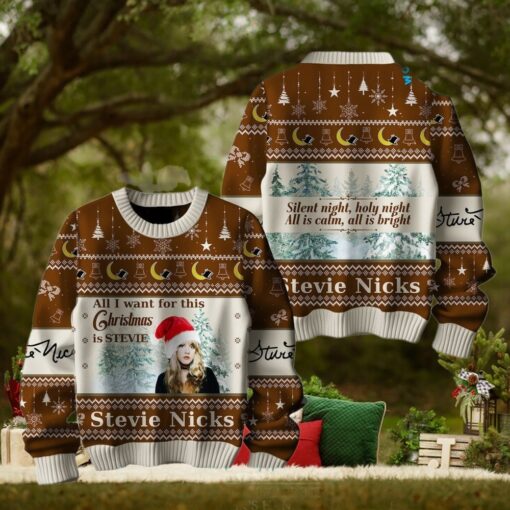Stevie Nicks All I Want For Christmas Ugly Sweater