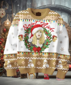 Stevie Nicks Saint Nicks Chirstmas Gifts 2024 Xmas For Family And Friends Ugly Sweater
