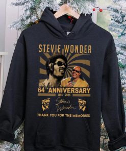 Stevie Wonder 64th Anniversary 1961 2025 Thank You For The Memoreis T Shirt