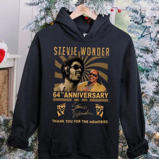 Stevie Wonder 64th Anniversary 1961 2025 Thank You For The Memoreis T Shirt