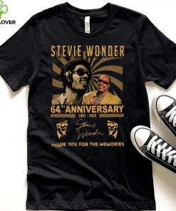 Stevie Wonder 64th Anniversary 1961 2025 Thank You For The Memoreis T Shirt