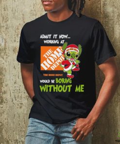 Stitch Admit it now Working at The Home Depot would be Boring without Me Christmas 2023 Shirt