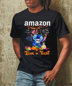 Stitch Amazon trick or treat Halloween tee shirt