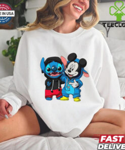 Stitch And Mickey Mouse Friendship T Shirt