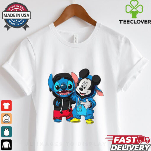 Stitch And Mickey Mouse Friendship T Shirt