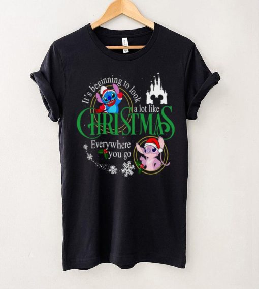 Stitch & Angel Christmas T Shirt