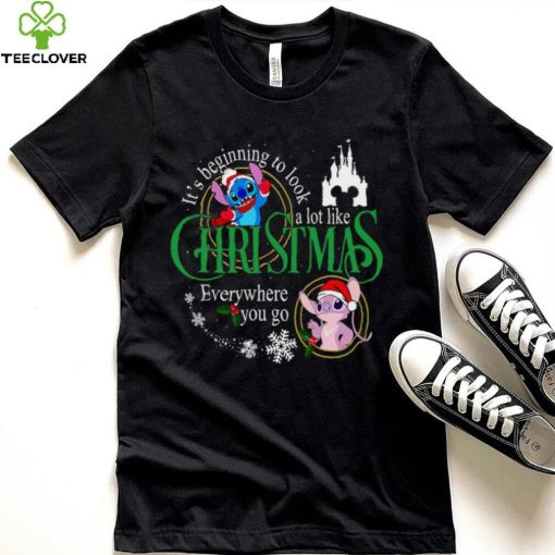 Stitch & Angel Christmas T Shirt