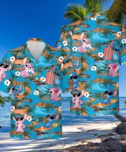 Stitch Angel Disney Hawaii Disney Cruise 2023 Disney Hawaiian Shirt