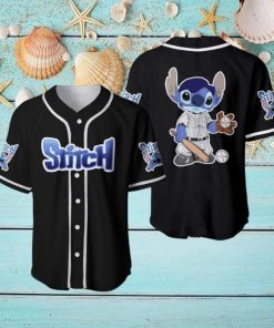 Stitch Baseball Player Disney Cartoon Baseball Jersey Shirt