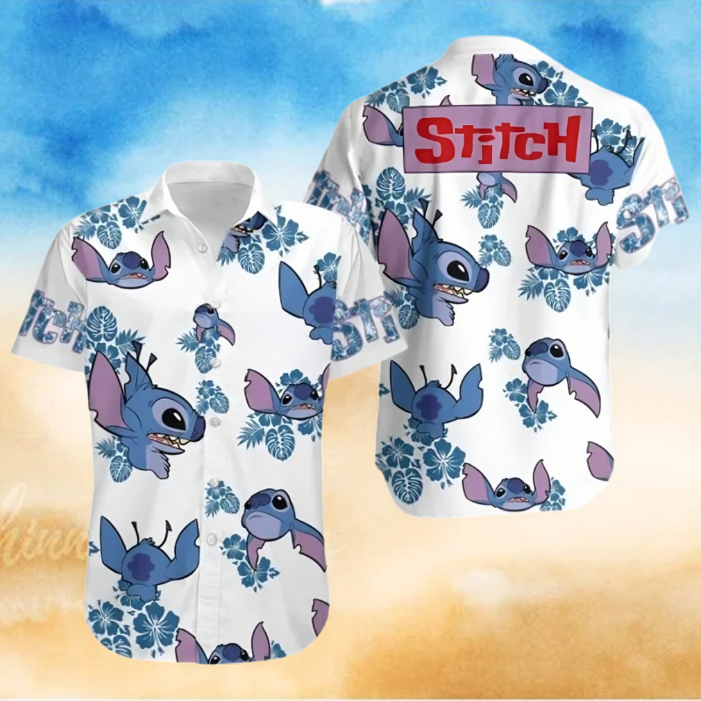 Stitch Blue Hibiscus Disney Cruise 2023 Disney Hawaiian Shirt