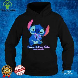 Stitch Choose To Keep Going Suicide Awareness Shirt