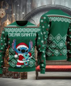 Stitch Dear Santa Ugly Sweater Christmas