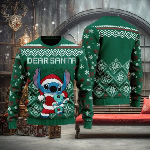 Stitch Dear Santa Ugly Sweater Christmas