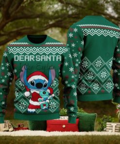 Stitch Dear Santa Ugly Sweater Christmas