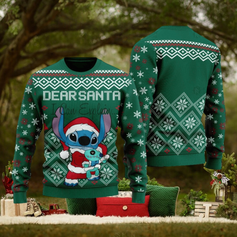 Stitch Dear Santa Ugly Sweater Christmas Stitch Dear Santa Ugly Sweater Christmas