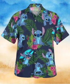 Stitch Disney Palm Leaves Pattern All Over Print Hawaiian Shirt