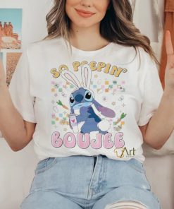 Stitch Easter Bunny So Peepin Boujee colorful hoodie, sweater, longsleeve, shirt v-neck, t-shirt