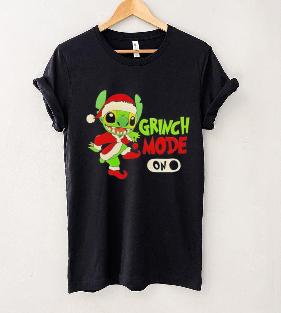 Stitch Grinch mode on Christmas shirt Stitch Grinch mode on Christmas shirt