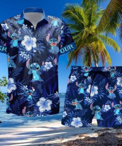 Stitch Hawaiian Shirt, Stitch Short Men, Custom Stitch Hawaiian Shirt
