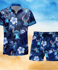 Stitch Hawaiian Shirt, Stitch Short Men, Custom Stitch Hawaiian Shirt