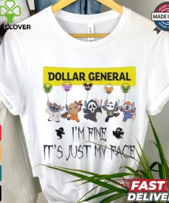 Stitch Horror Character X Dollar General I’m Fine It’s Just My Face Halloween Shirt