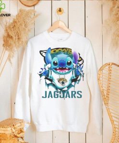 Stitch Inside Jacksonville Jaguars Logo 2024 T Shirt