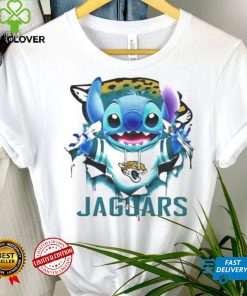 Stitch Inside Jacksonville Jaguars Logo 2024 T Shirt