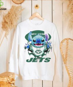 Stitch Inside New York Jets Logo 2024 Shirt