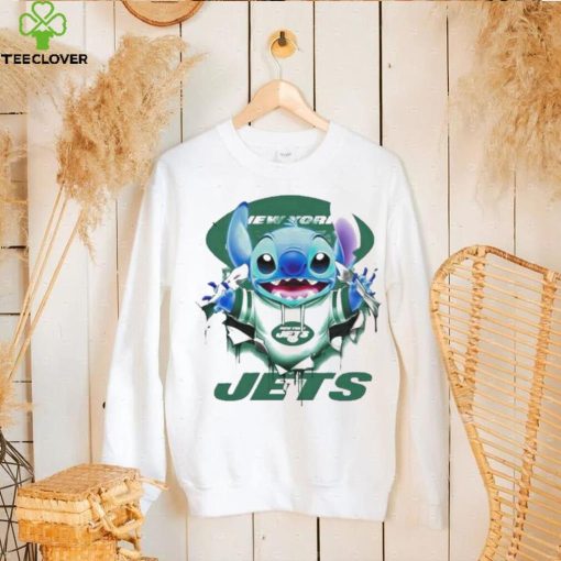 Stitch Inside New York Jets Logo 2024 Shirt