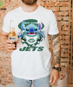 Stitch Inside New York Jets Logo 2024 Shirt