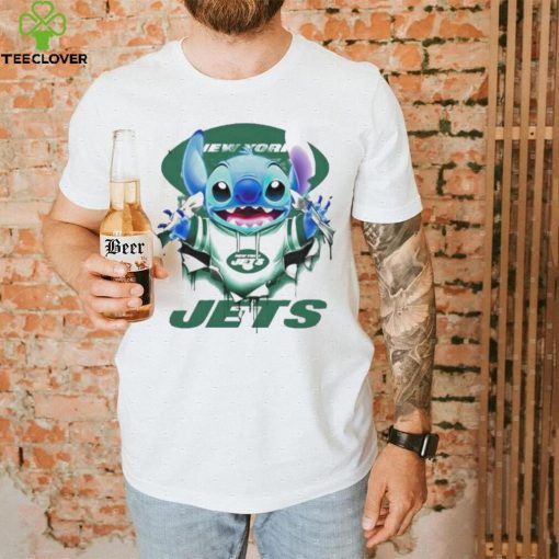 Stitch Inside New York Jets Logo 2024 Shirt