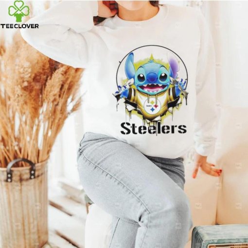 Stitch Inside Pittsburgh Steelers Logo 2024 Shirt