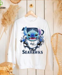 Stitch Inside Seattle Seahawks Logo 2024 shirt