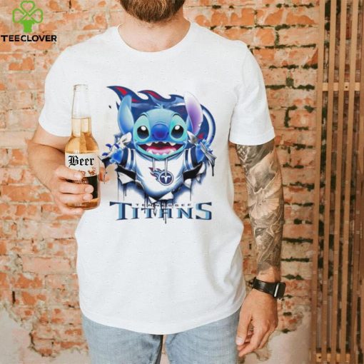 Stitch Inside Tennessee Titans Logo 2024 Shirt