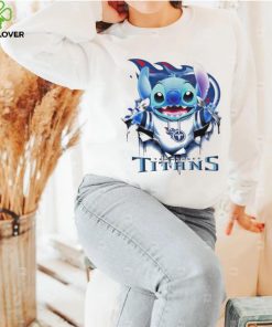 Stitch Inside Tennessee Titans Logo 2024 Shirt