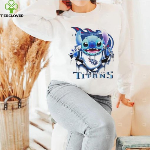 Stitch Inside Tennessee Titans Logo 2024 Shirt