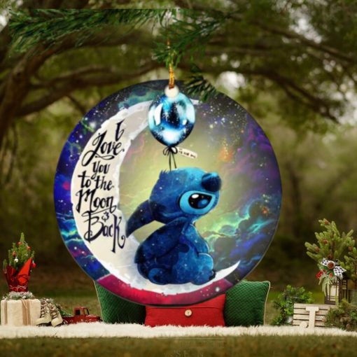 Stitch Love You To The Moon Galaxy Perfect Gift For Holiday Tree Decorations Ornament